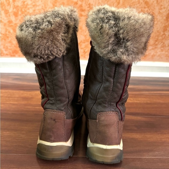 SANTANA CANADA Lace Up Brown Leather Winter Boots Size 40EU 9.5US - Picture 5 of 15